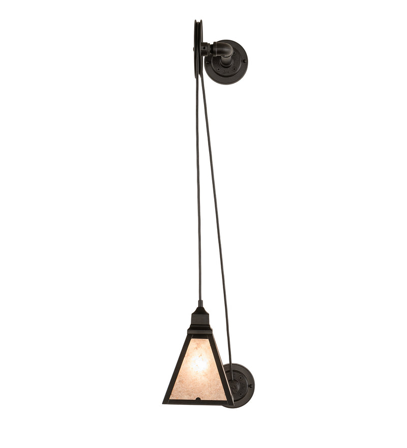 Meyda Tiffany 252909 One Light Wall Sconce, Oxidized Steel