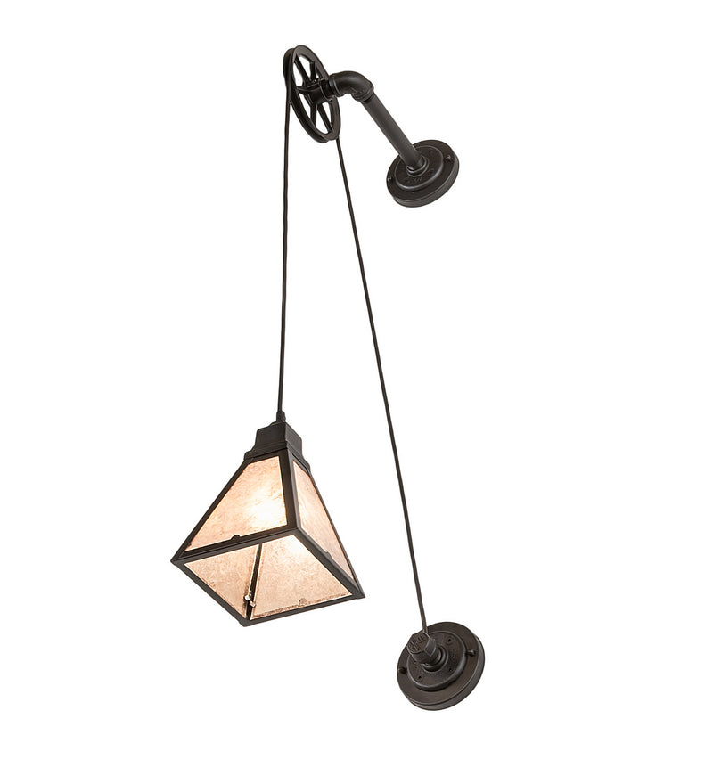 Meyda Tiffany 252909 One Light Wall Sconce, Oxidized Steel