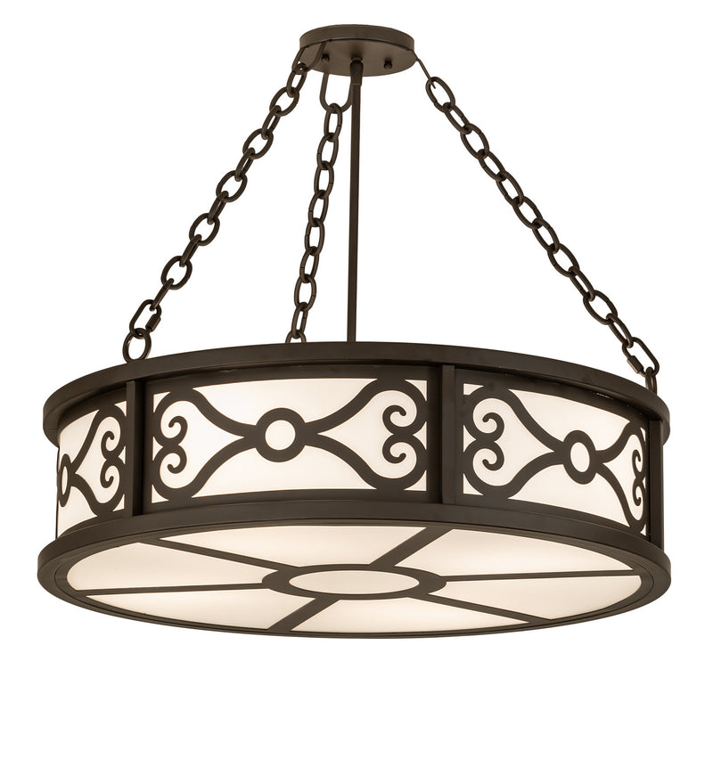 Meyda Tiffany 253544 Four Light Semi-Flushmount, Oil Rubbed Bronze