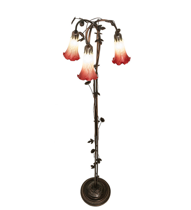 Meyda Tiffany 255130 Three Light Floor Lamp, Mahogany Bronze