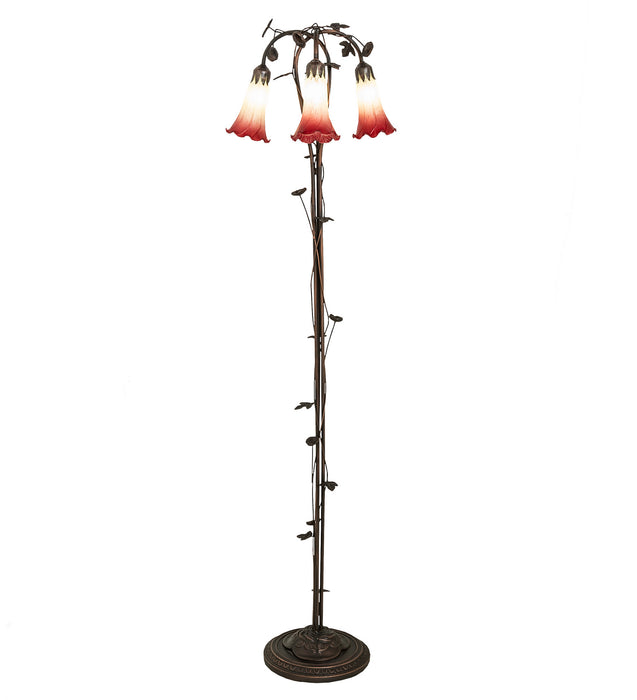 Meyda Tiffany 255130 Three Light Floor Lamp, Mahogany Bronze