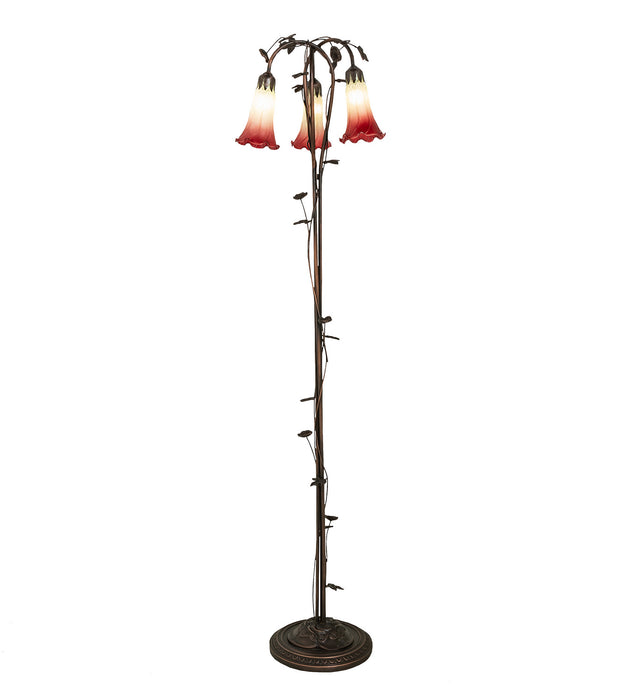 Meyda Tiffany 255130 Three Light Floor Lamp, Mahogany Bronze