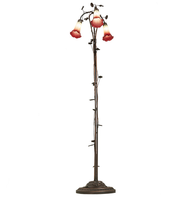 Meyda Tiffany 255130 Three Light Floor Lamp, Mahogany Bronze