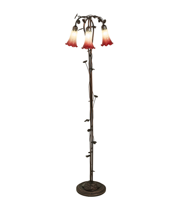 Meyda Tiffany 255130 Three Light Floor Lamp, Mahogany Bronze
