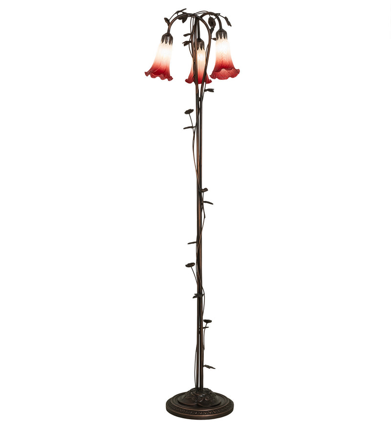 Meyda Tiffany 255131 Three Light Floor Lamp, Mahogany Bronze