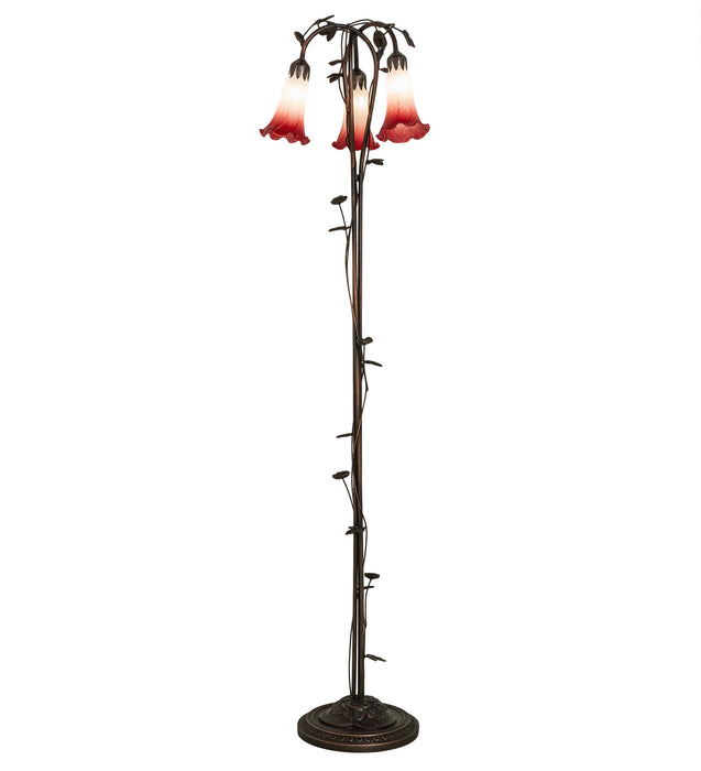 Meyda Tiffany 255131 Three Light Floor Lamp, Mahogany Bronze