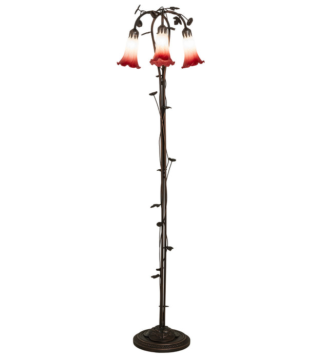 Meyda Tiffany 255131 Three Light Floor Lamp, Mahogany Bronze