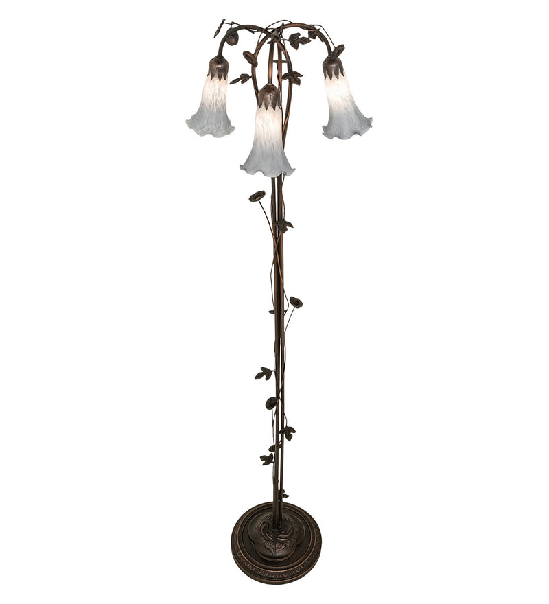 Meyda Tiffany 255132 Three Light Floor Lamp, Mahogany Bronze