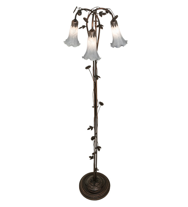 Meyda Tiffany 255132 Three Light Floor Lamp, Mahogany Bronze