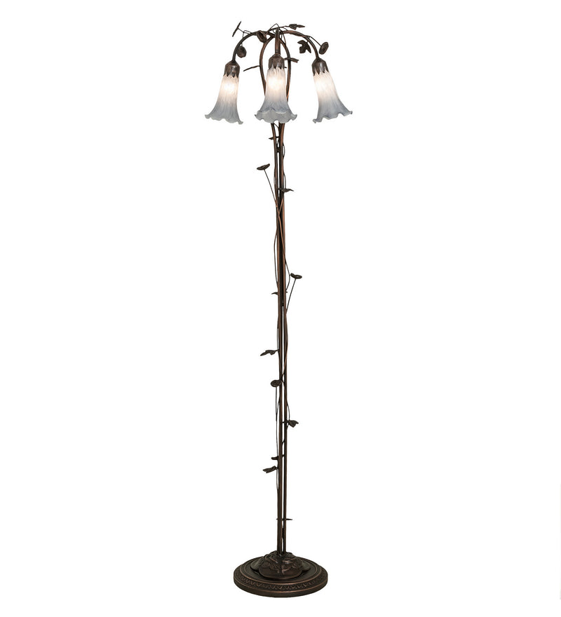 Meyda Tiffany 255132 Three Light Floor Lamp, Mahogany Bronze