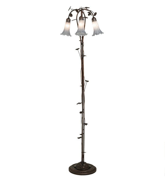 Meyda Tiffany 255132 Three Light Floor Lamp, Mahogany Bronze