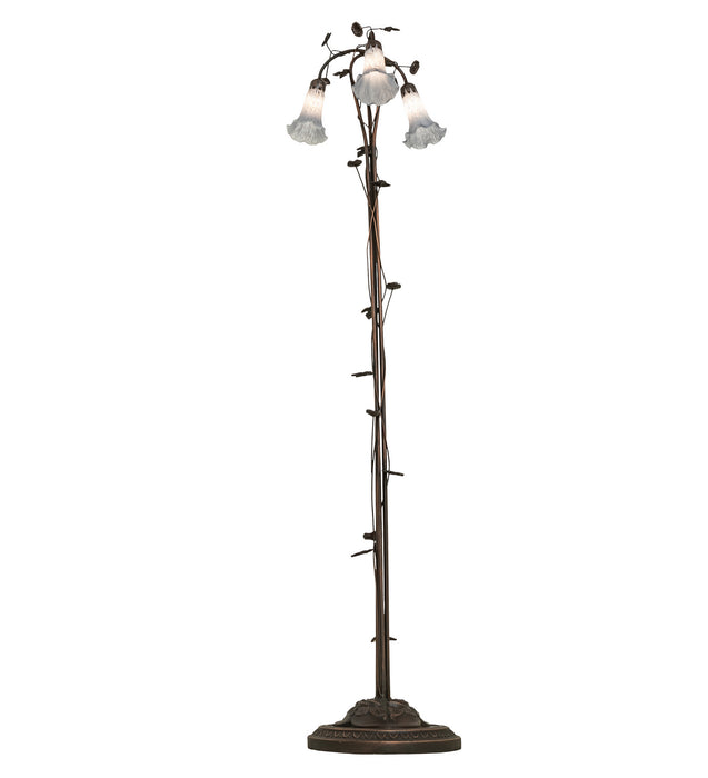 Meyda Tiffany 255132 Three Light Floor Lamp, Mahogany Bronze
