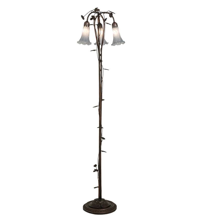 Meyda Tiffany 255132 Three Light Floor Lamp, Mahogany Bronze