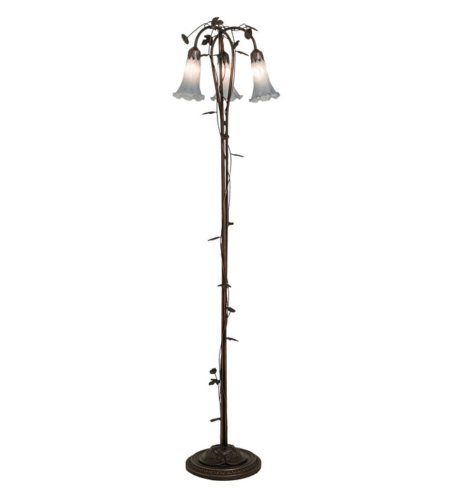 Meyda Tiffany 255132 Three Light Floor Lamp, Mahogany Bronze