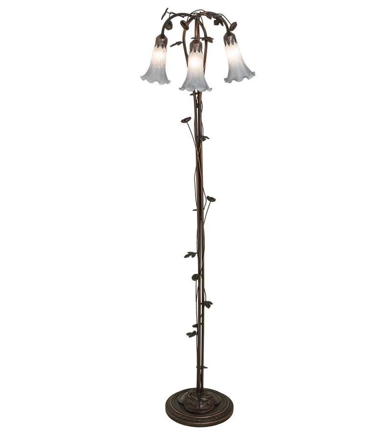 Meyda Tiffany 255132 Three Light Floor Lamp, Mahogany Bronze