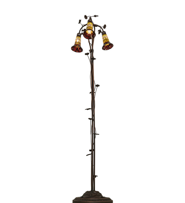 Meyda Tiffany 255133 Three Light Floor Lamp, Mahogany Bronze