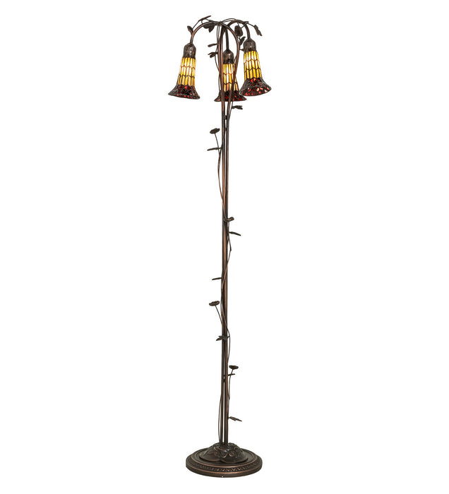 Meyda Tiffany 255133 Three Light Floor Lamp, Mahogany Bronze