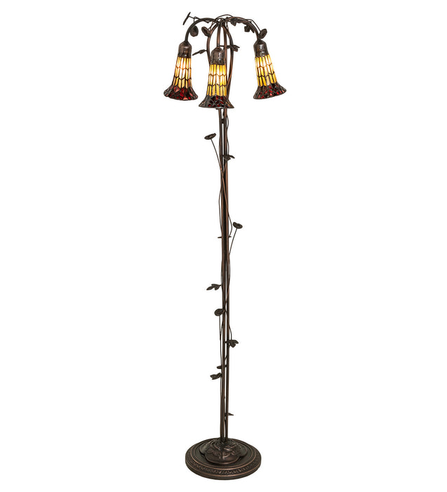 Meyda Tiffany 255133 Three Light Floor Lamp, Mahogany Bronze