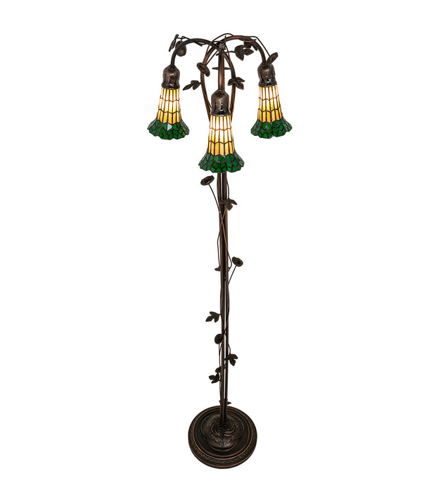 Meyda Tiffany 255134 Three Light Floor Lamp, Mahogany Bronze