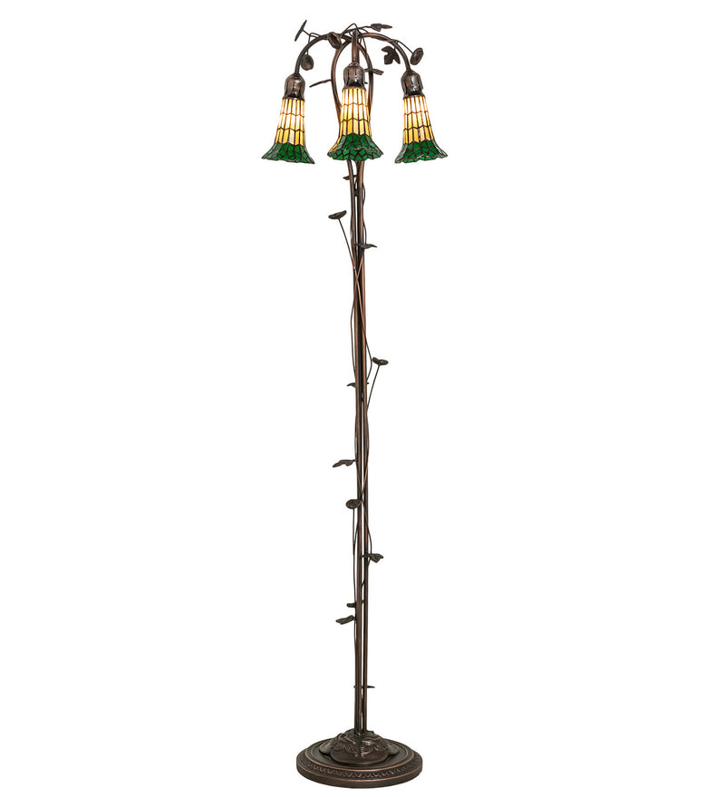 Meyda Tiffany 255134 Three Light Floor Lamp, Mahogany Bronze