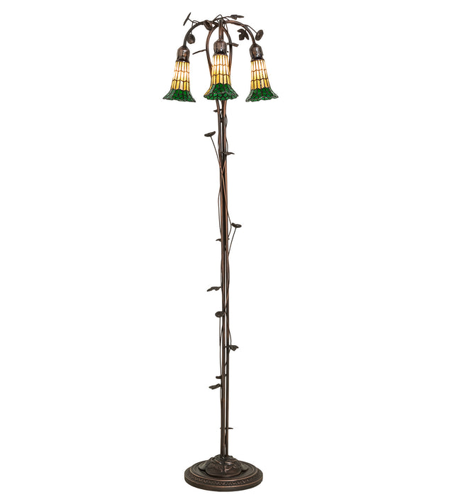 Meyda Tiffany 255134 Three Light Floor Lamp, Mahogany Bronze