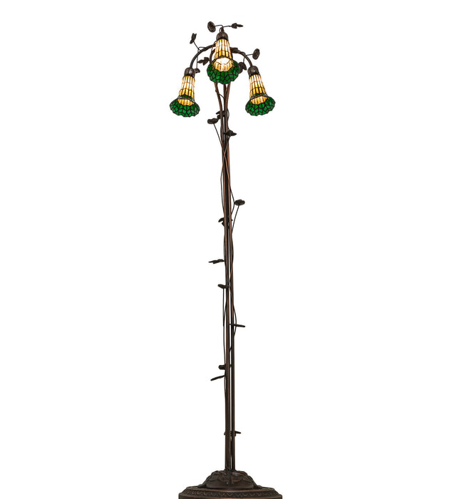 Meyda Tiffany 255134 Three Light Floor Lamp, Mahogany Bronze