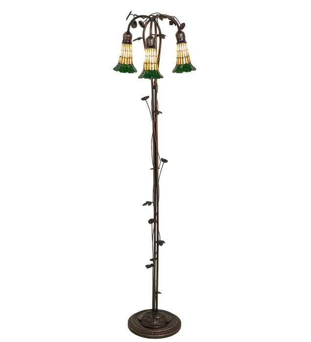 Meyda Tiffany 255134 Three Light Floor Lamp, Mahogany Bronze
