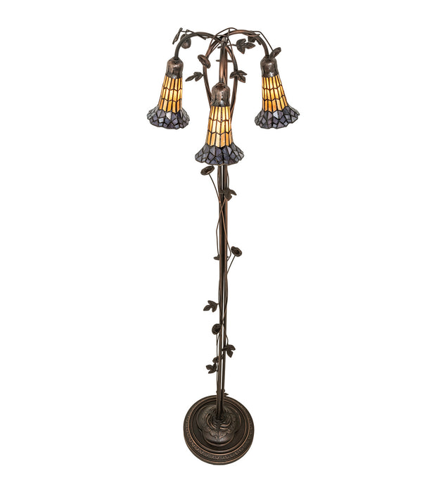 Meyda Tiffany 255135 Three Light Floor Lamp, Mahogany Bronze