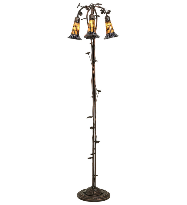 Meyda Tiffany 255135 Three Light Floor Lamp, Mahogany Bronze