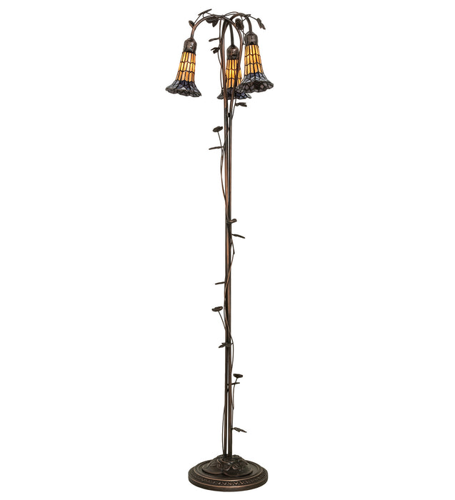 Meyda Tiffany 255135 Three Light Floor Lamp, Mahogany Bronze