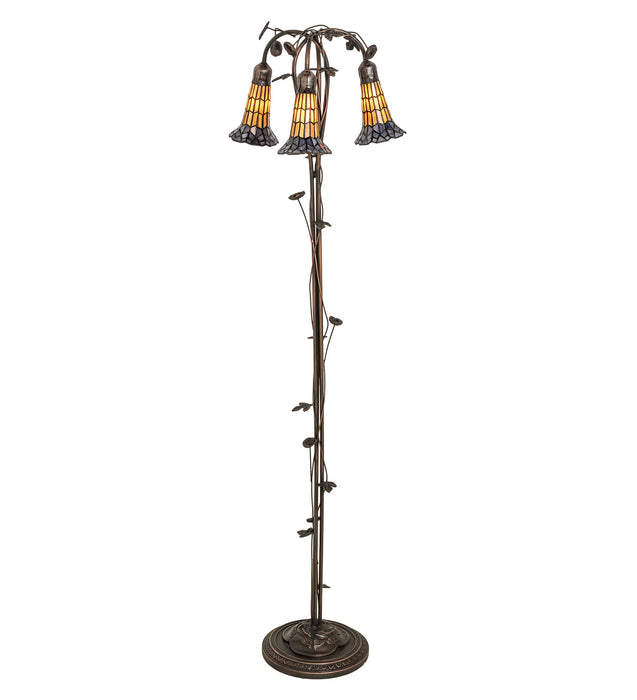 Meyda Tiffany 255135 Three Light Floor Lamp, Mahogany Bronze