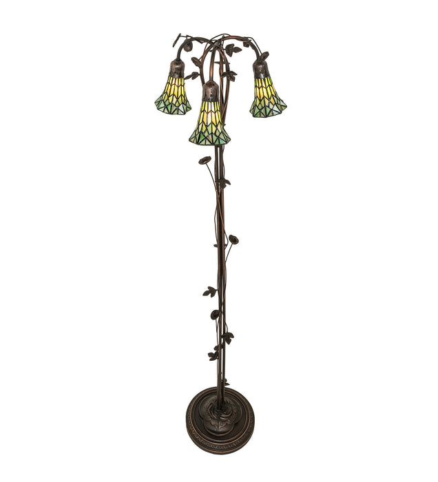 Meyda Tiffany 255136 Three Light Floor Lamp, Mahogany Bronze