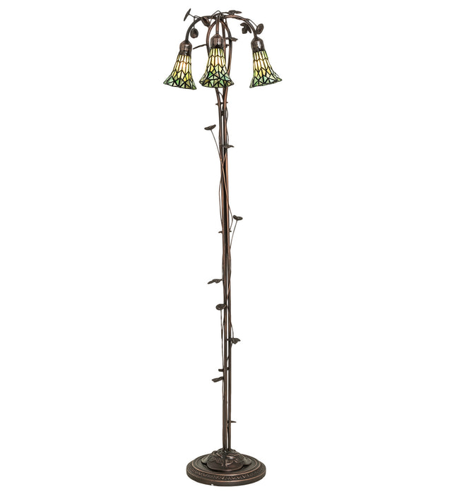 Meyda Tiffany 255136 Three Light Floor Lamp, Mahogany Bronze