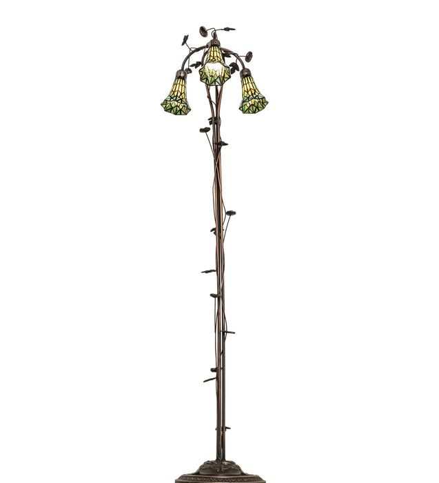 Meyda Tiffany 255136 Three Light Floor Lamp, Mahogany Bronze