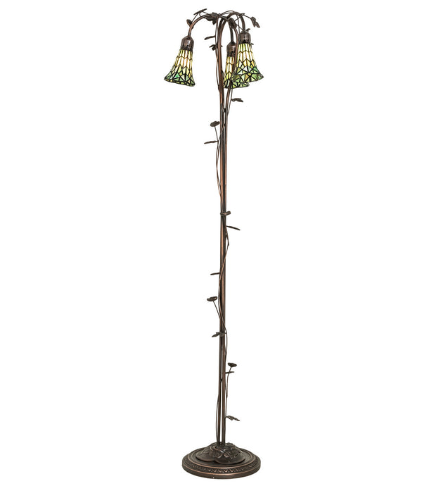 Meyda Tiffany 255136 Three Light Floor Lamp, Mahogany Bronze