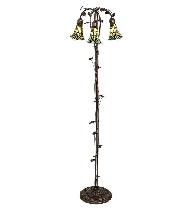 Meyda Tiffany 255136 Three Light Floor Lamp, Mahogany Bronze