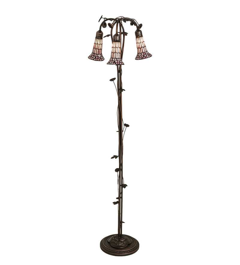 Meyda Tiffany 255137 Three Light Floor Lamp, Mahogany Bronze