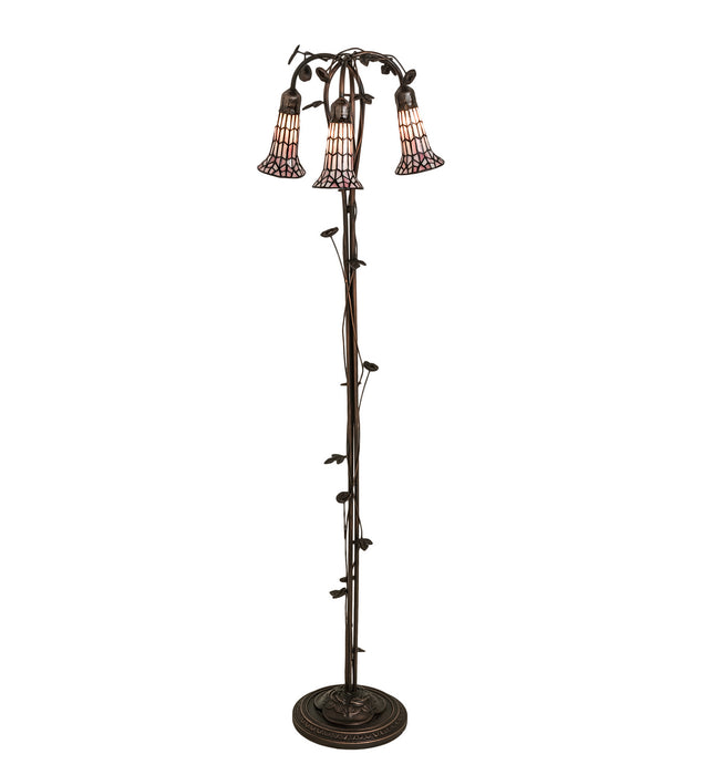 Meyda Tiffany 255137 Three Light Floor Lamp, Mahogany Bronze