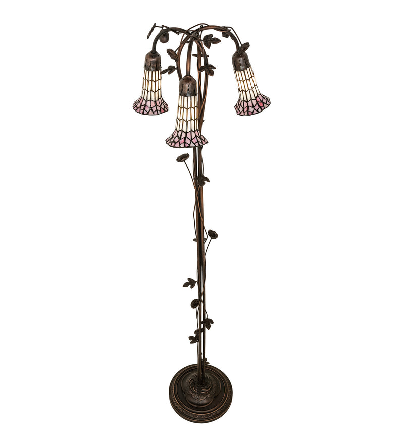 Meyda Tiffany 255139 Three Light Floor Lamp, Mahogany Bronze