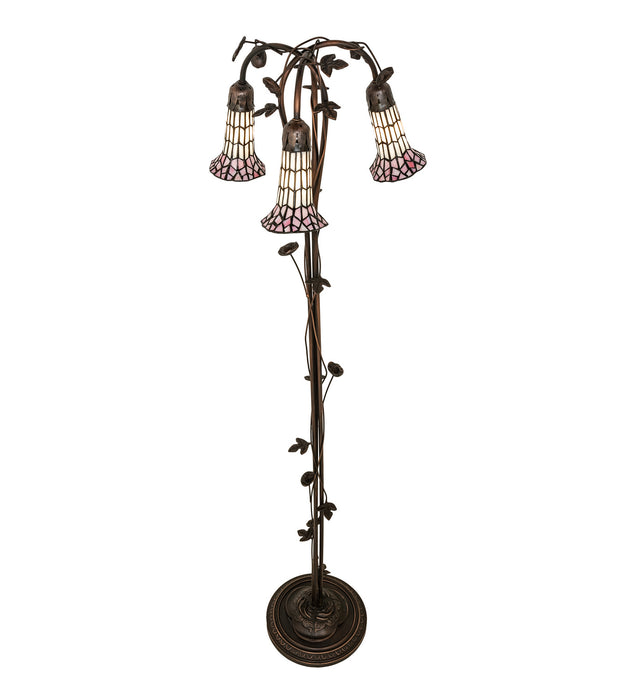 Meyda Tiffany 255139 Three Light Floor Lamp, Mahogany Bronze
