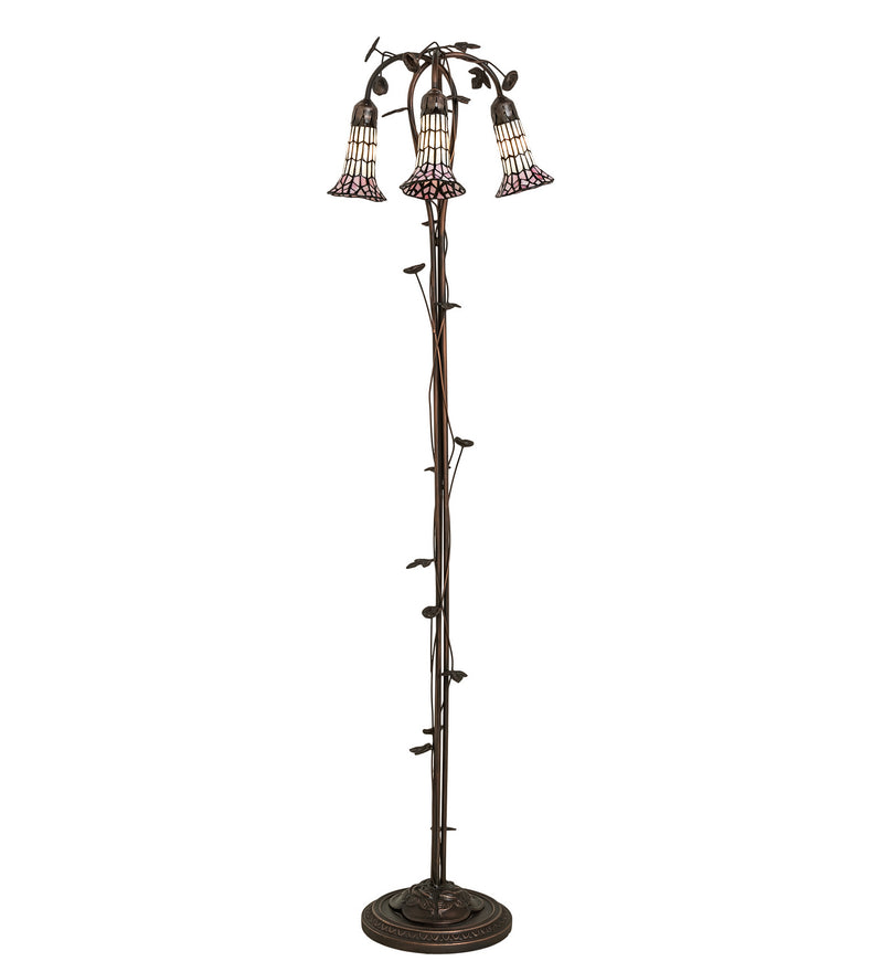 Meyda Tiffany 255139 Three Light Floor Lamp, Mahogany Bronze