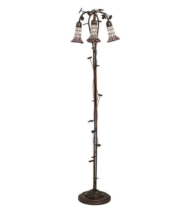 Meyda Tiffany 255139 Three Light Floor Lamp, Mahogany Bronze