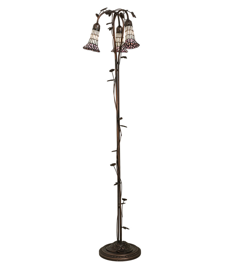 Meyda Tiffany 255139 Three Light Floor Lamp, Mahogany Bronze