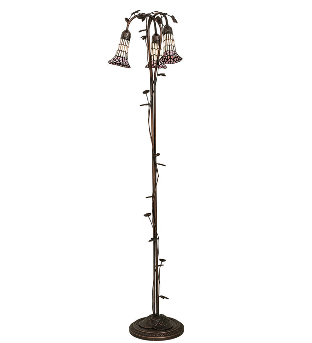 Meyda Tiffany 255139 Three Light Floor Lamp, Mahogany Bronze
