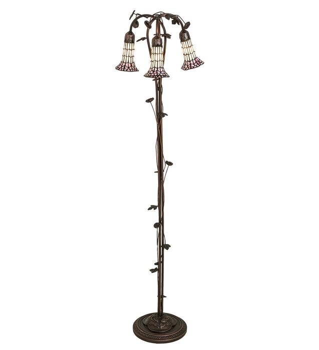Meyda Tiffany 255139 Three Light Floor Lamp, Mahogany Bronze