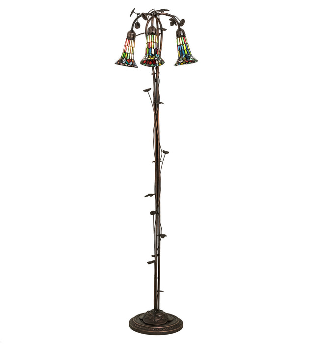 Meyda Tiffany 255141 Three Light Floor Lamp, Mahogany Bronze