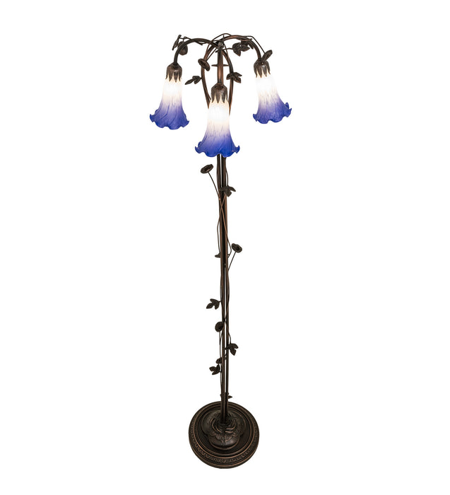 Meyda Tiffany 255142 Three Light Floor Lamp, Mahogany Bronze