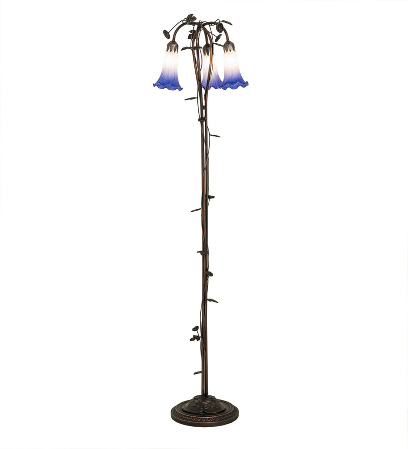 Meyda Tiffany 255142 Three Light Floor Lamp, Mahogany Bronze