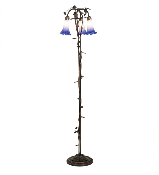 Meyda Tiffany 255142 Three Light Floor Lamp, Mahogany Bronze