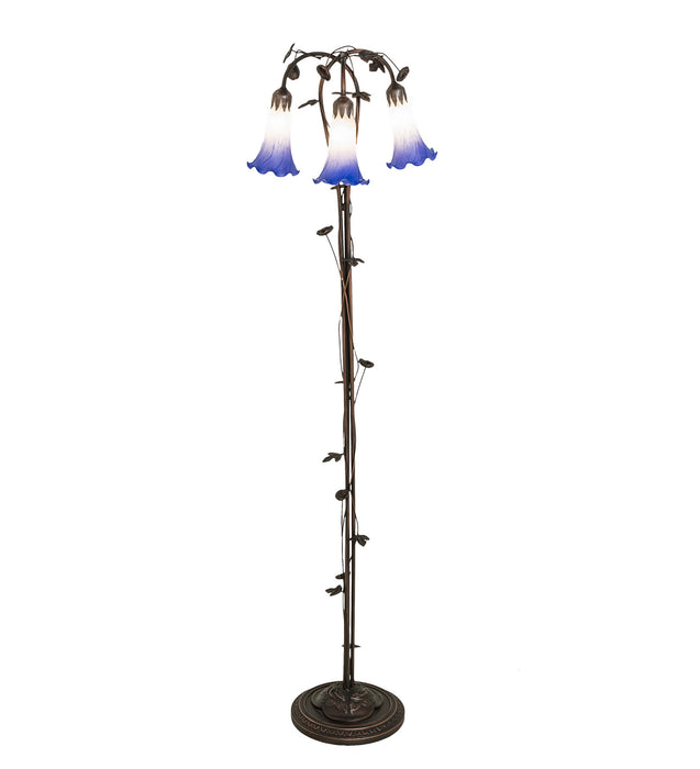 Meyda Tiffany 255142 Three Light Floor Lamp, Mahogany Bronze